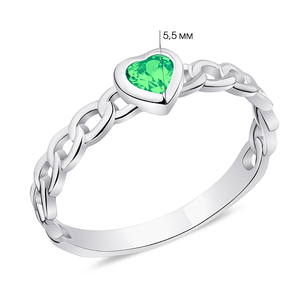 Кольцо из серебра с альпинитом (арт. 7501/5949аз) – изображение 2