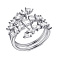 Серебряное тройное кольцо с фианитами (арт. 7501/6924) – изображение 1