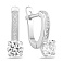 Серебряные серьги с крупным фианитом (арт. 7502/10464) – изображение 1