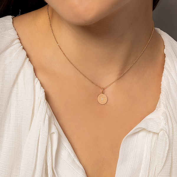 Золотий підвіс Риби (арт. 424739рб) – зображення 3