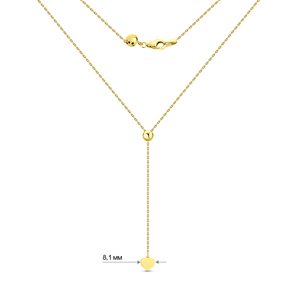 Колье Fly из желтого золота (арт. 352381/1ж) – изображение 3