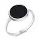 Серебряное кольцо с ониксом (арт. 7501/А224окю) – изображение 1