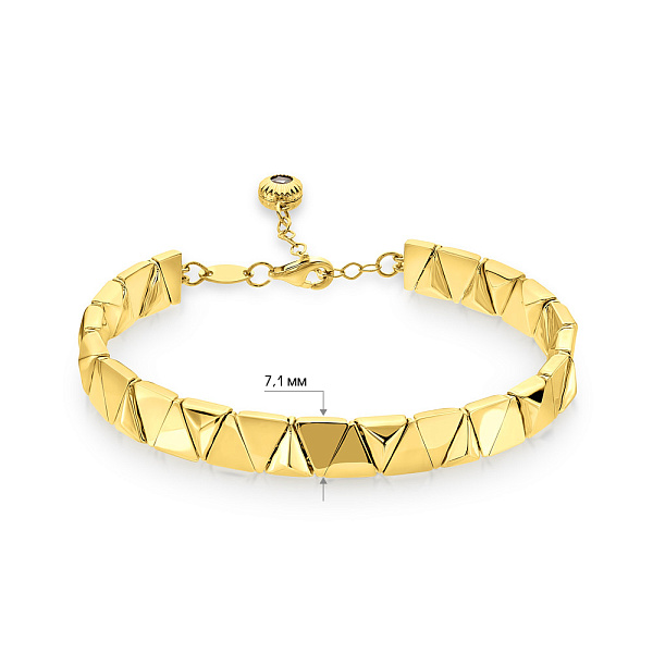 Золотий браслет Francelli з фіанітом (арт. 326118ж) – зображення 3