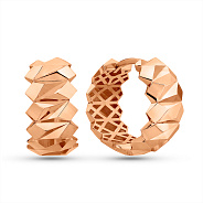 Сережки-кільця з червоного золота (арт. 1092064/20)