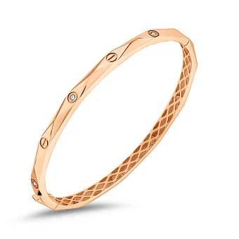 Браслет из красного золота с фианитами (арт. 326871)