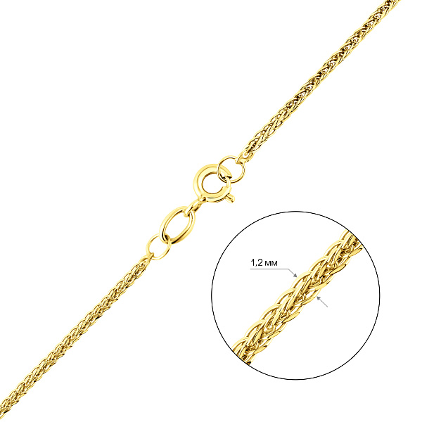 Золотая цепочка плетения Спига (арт. ц303503ж) – изображение 2