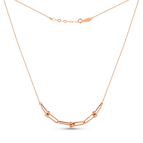 Золотое колье без камней (арт. 352736) – изображение 2