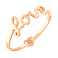 Золотое кольцо «Love» с фианитами (арт. 154720) – изображение 1