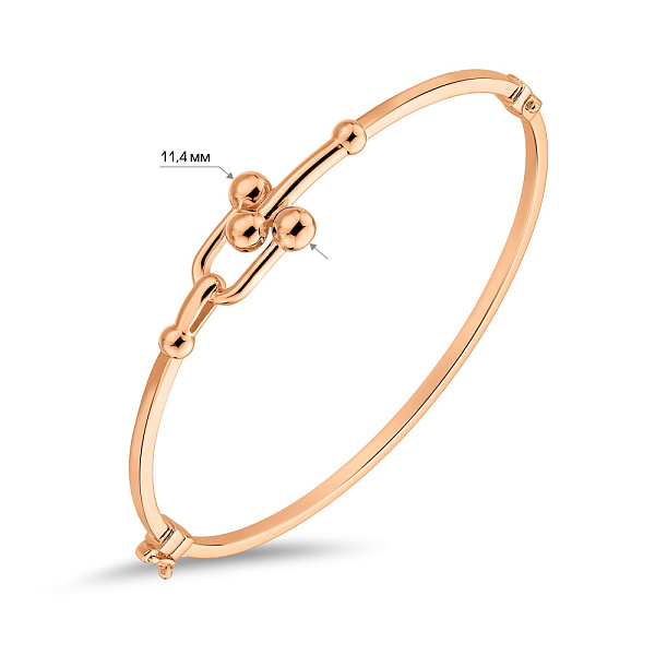 Браслет з червоного золота (арт. 326888) – зображення 4