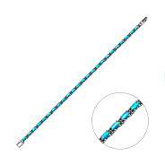 Серебряный браслет с опалом (арт. 7409/4835мркПог)