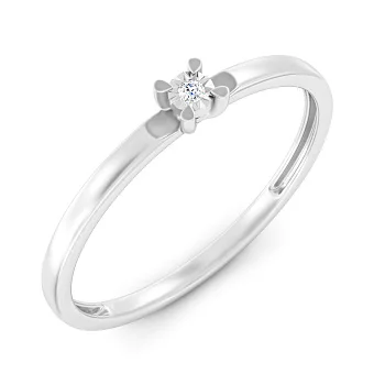 Золота каблучка з діамантом (арт. К011754б)