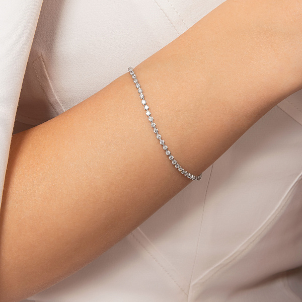 Золотой браслет Francelli с фианитами (арт. 3261134б) – изображение 2