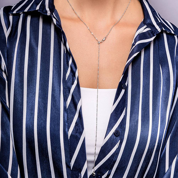 Золотая цепочка плетения Сингапур с регулируемой длиной (арт. ц303203бз) – изображение 2