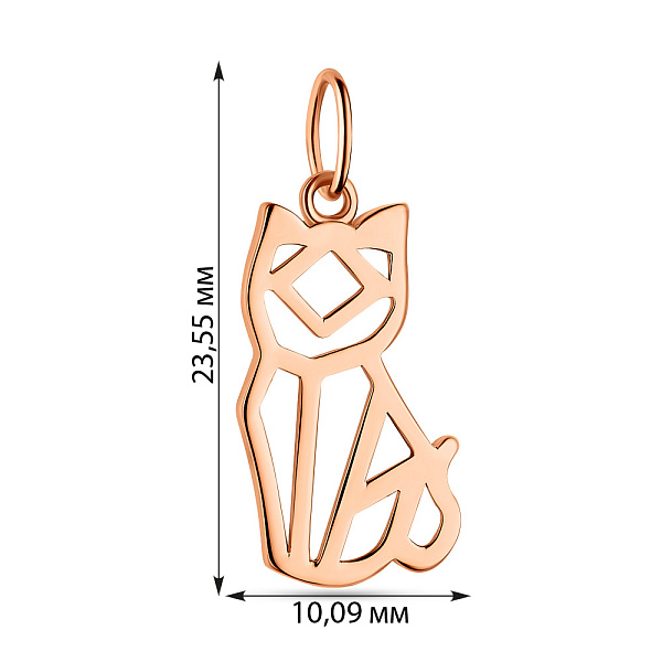 Подвес из золота без камней (арт. 424400) – изображение 2