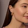 Золотые серьги-конго (арт. 105206/25) – изображение 3