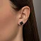 Серьги из белого золота с ониксом (арт. 104811/10бо) – изображение 2
