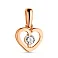 Кулон Сердце из золота с фианитом (арт. 424300) – изображение 1