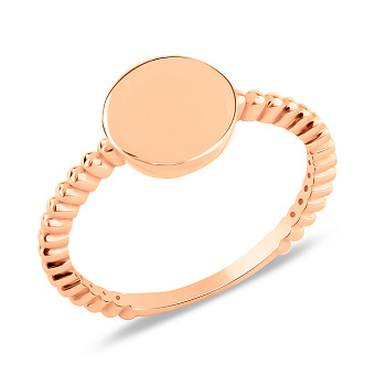 Фото Кольцо из золота без камней (арт. 155896)