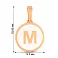 Кулон з червоного золота Літера М (арт. 440989еп) – зображення 3
