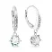 Сережки-підвіски зі срібла з фіанітами (арт. 7502/4509) – зображення 1