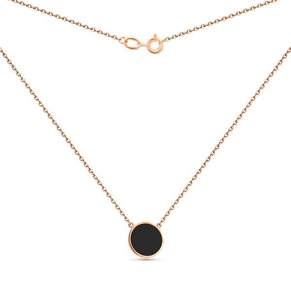 Золотое колье Лýна с эмалью (арт. 361257еч) – изображение 2