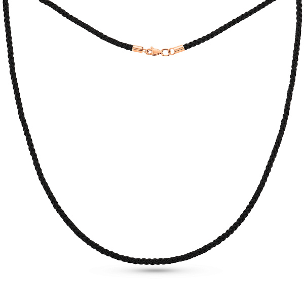 Шовковий ювелірний шнурок з золотим замком (арт. 11203-10) – зображення 1