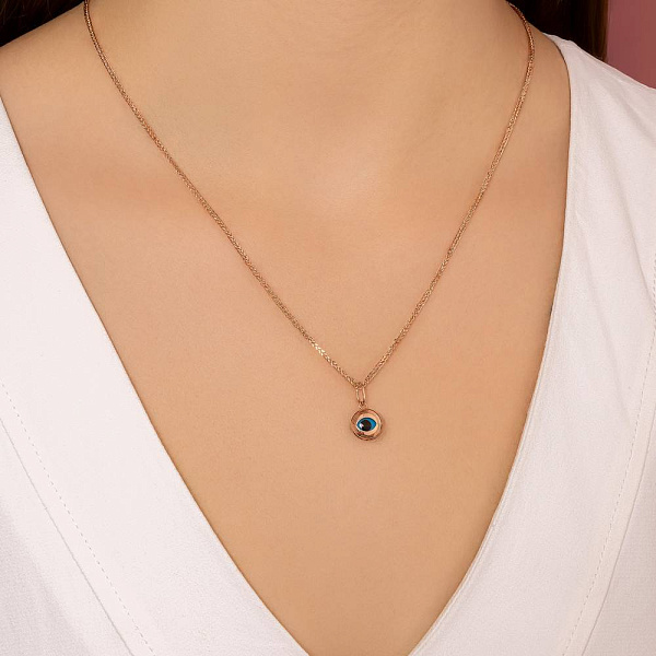 Подвес из красного золота с эмалью (арт. 420300ег) – изображение 2