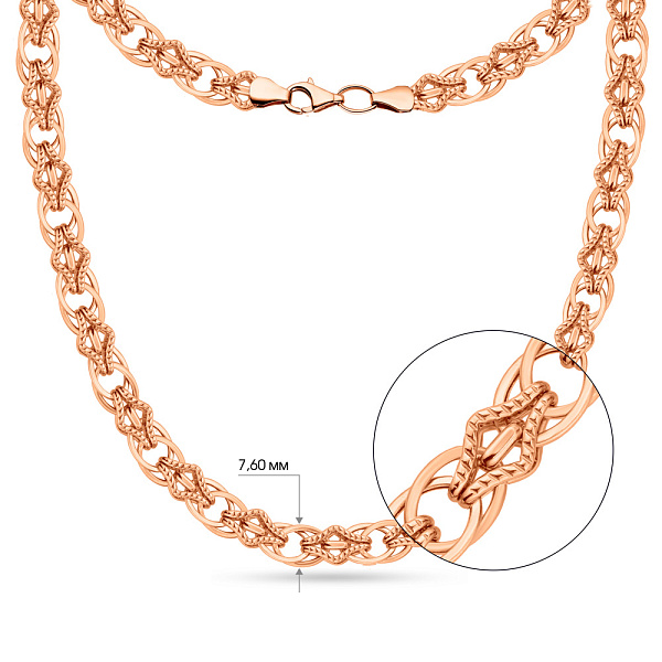 Массивное золотое колье (арт. 351307) – изображение 3