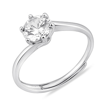 Серебряное кольцо с фианитом (арт. 7501/8101)