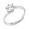 Серебряное кольцо с фианитом (арт. 7501/8101) – изображение 1