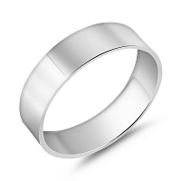Обручка Американка з білого золота (арт. 239180б)
