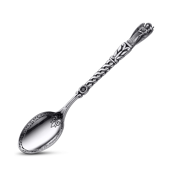 Серебряная детская ложка На первый зубик (арт. 7922/8100230) – изображение 1