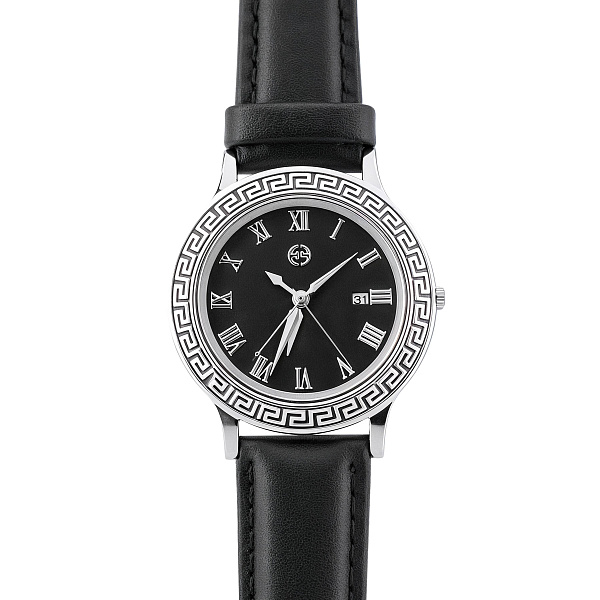 Серебряные часы с эмалью (арт. 7526/325чечч) – изображение 2