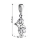 Срібний підвіс з фіанітами (арт. 7503/ПК2Ф/415) – зображення 2