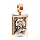 Золотая ладанка Божья Матерь с младенцем (арт. 440850ч) – изображение 2