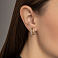 Серьги из желтого золота Олимпия с фианитами (арт. 113400ж) – изображение 2