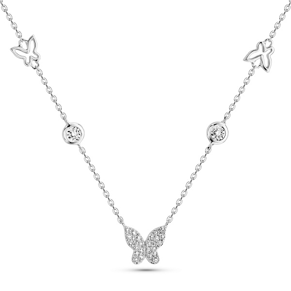 Золотое колье с бриллиантами (арт. Ц341661010б) – изображение 1