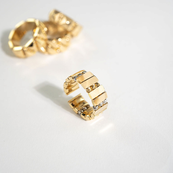 Кольцо Francelli из желтого и белого золота (арт. 155710жб) – изображение 2