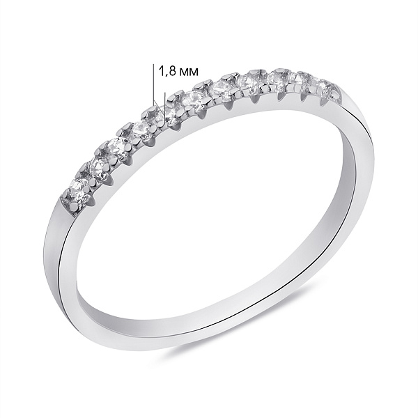 Серебряное кольцо с фианитами (арт. 7501/5980) – изображение 2
