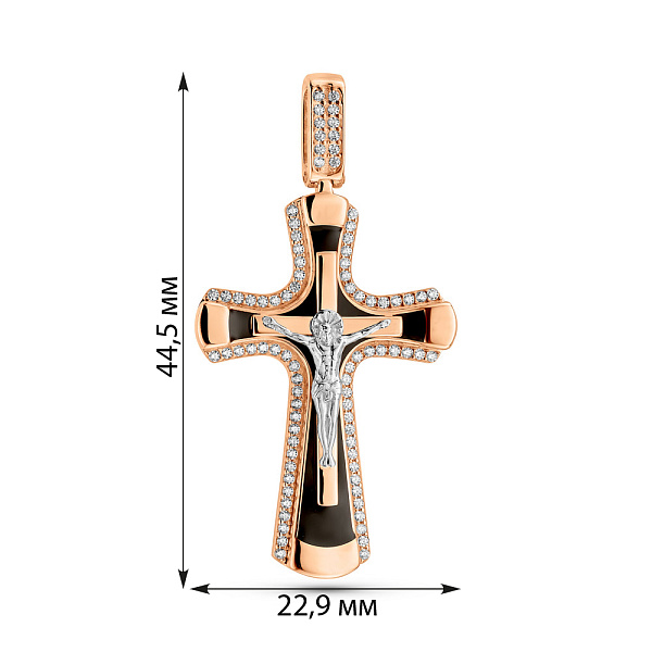 Золотой православный крестик (арт. 130056Д) – изображение 2