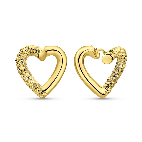 Золотые серьги Francelli Сердце (арт. е1091972/30ж) – изображение 1