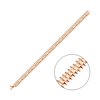 Фото Широкий браслет з червоного золота (арт. 326339)