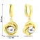 Серьги-подвески из желтого и белого золота (арт. 1091100жб) – изображение 2