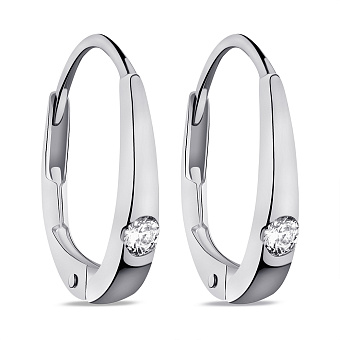 Сережки зі срібла з фіанітами (арт. 7502/9773)