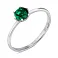 Серебряное кольцо с изумрудом (арт. 7501/614Измкп) – изображение 1