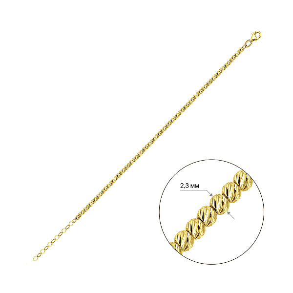 Браслет из желтого золота (арт. 326181ж) – изображение 3