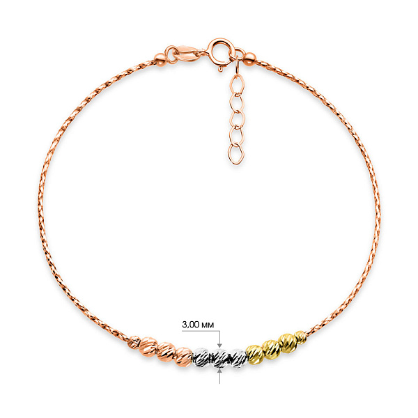 Золотой женский браслет Orbit (арт. 323328кбж) – изображение 3