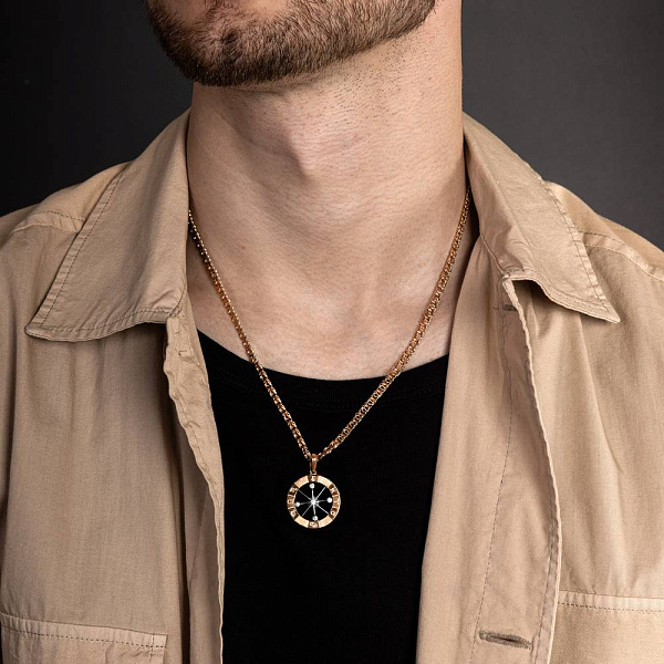 Золотой кулон «Знаки зодиака» с фианитами (арт. 424176кб) – изображение 2