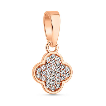 Золотая подвеска с фианитами (арт. 441238)