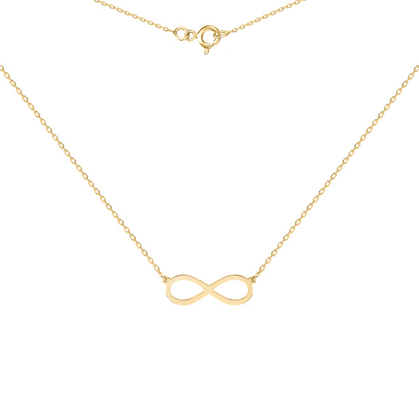 Золоте кольє «Нескінченність» в жовтому кольорі металу (арт. 351044ж) – зображення 2